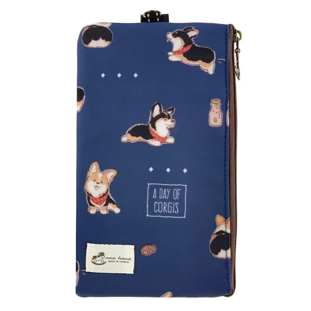 Waterproof Tricolor Corgi Phone Case Pouch W/ Neck Strap